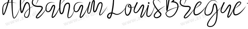Abraham Louis Bregue字体转换